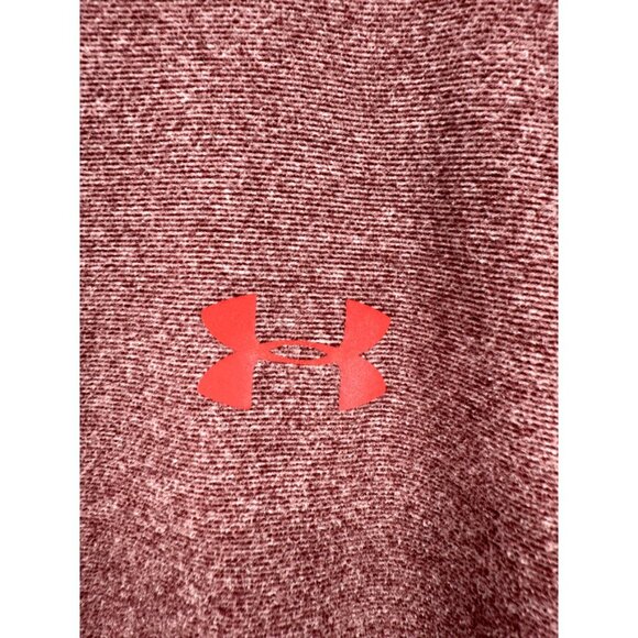 Under Armour 1/2 Zip Performance Fleece Pullover Sweater Mens Maroon/Black M - Picture 2 of 13